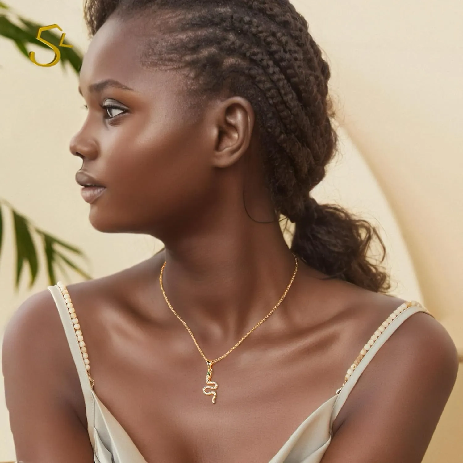 Snake Necklace Dainty Pendant With Cubic Zirconia, Layered Choker, Punk Animal Jewelry, Cool Wedding High Jewelry Party for Women Teen Friends