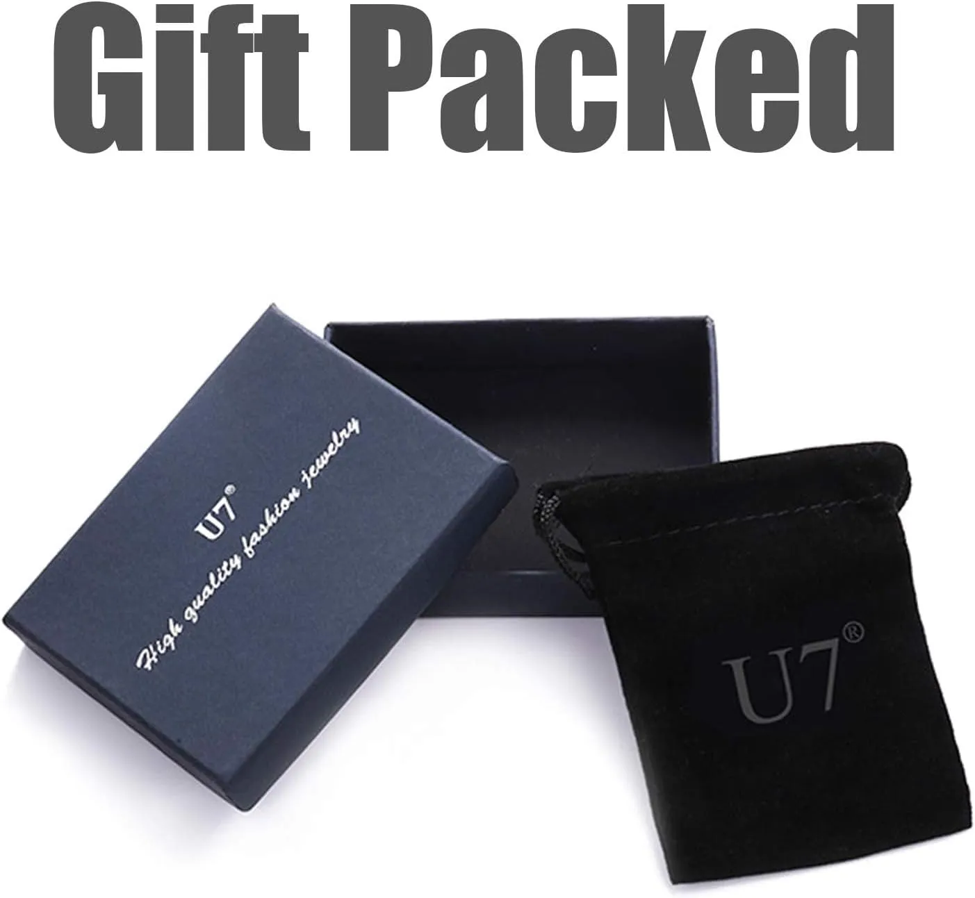 U7 BFF Necklace for 2/3/4/5/6 Women Girls Stainless Steel Personalized Family/Sibling/Friendship Jewelry Set Custom Best Friend Name Engrave Heart Puzzle Matching Pendant Necklaces