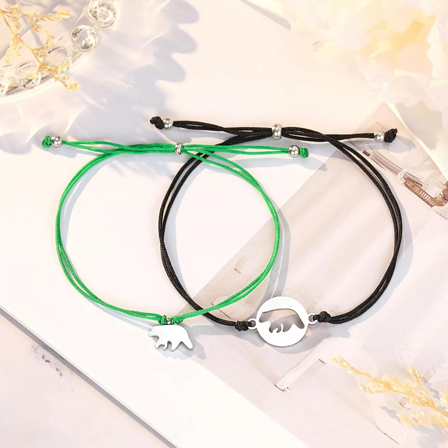 UPROMI 2/3 PCS First Day of Daycare/Preschool/Kindergarten/1st Grade/2nd/3rd Grade Gift, Back to School Bracelet Mommy and Me