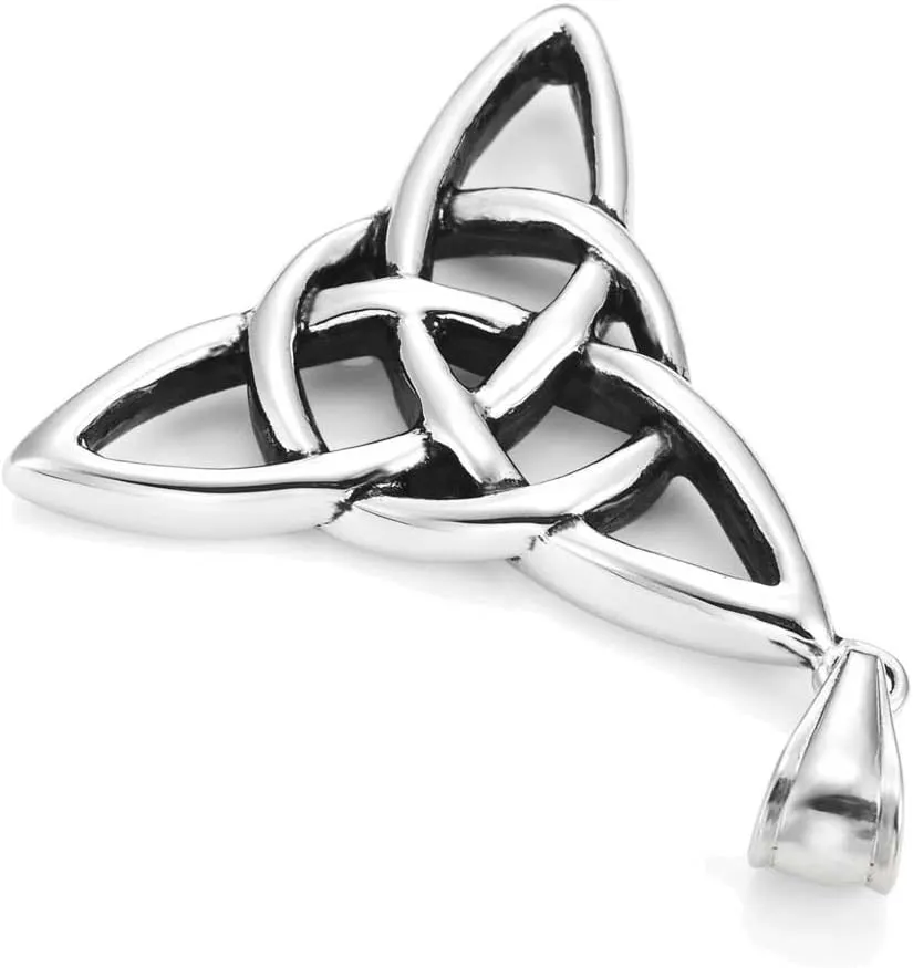 Urban Jewelry Vintage Style Pentacle Pentagram Crescent Moon Stainless Steel Pendant Necklace for Men (21-inch chain)
