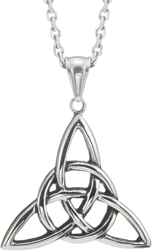 Urban Jewelry Vintage Style Pentacle Pentagram Crescent Moon Stainless Steel Pendant Necklace for Men (21-inch chain)
