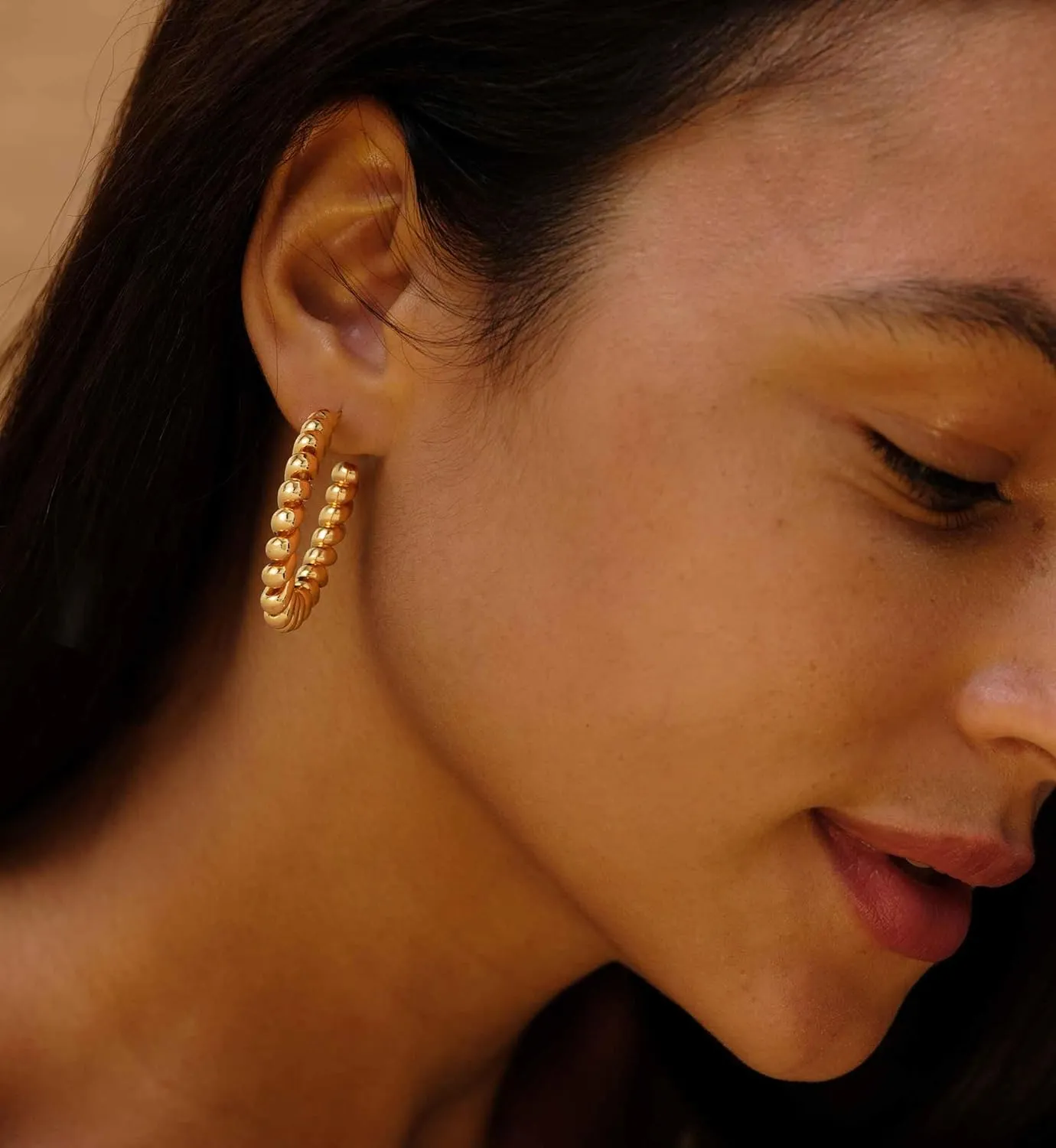 VACRONA Gold Hoop Earrings for Women 14K Gold Plated S925 Sterling Silver Post Open Hoops Twisted Split Rope Hypoallergenic Everyday Jewelry Gifts