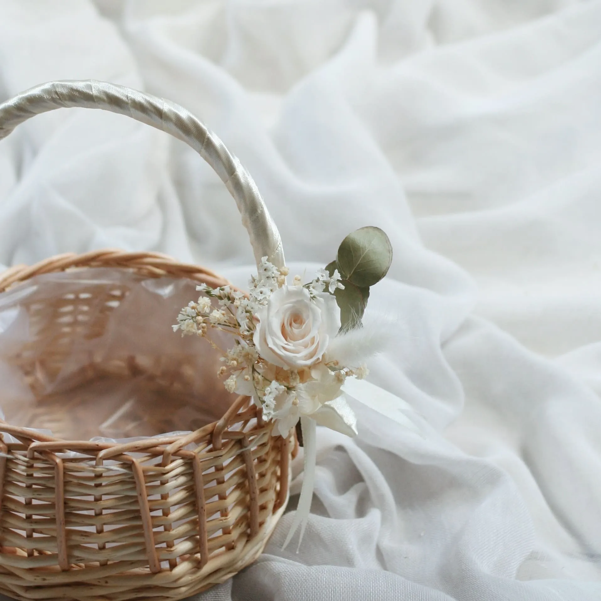Wicker Flower Girl Baskets